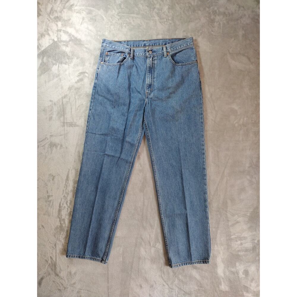 Levis 550 Jeans Mens 38x34 Relaxed Med Wash Western Cowboy USA American Retro